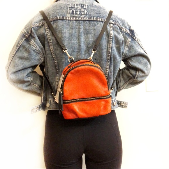 Zara Handbags - Zara leather little backpack 🎒.